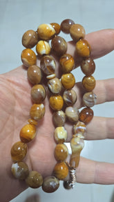 A misbaha made of natural amber