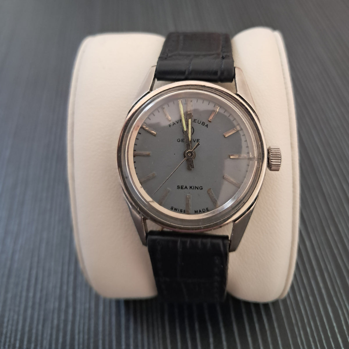 Favre-Leuba Sea-King Cadet. Manual wind. Stainless steel. 1960's