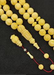 A misbaha made of natural amber