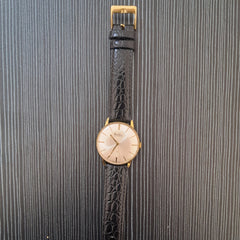 VINTAGE BENTINA STAR GP SILVER DIAL MANUAL WIND MAN'S WATCH 