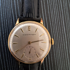 Vintage Girard Perregaux gold plated wind up Excellent coniin